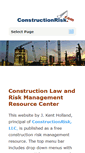 Mobile Screenshot of constructionrisk.com